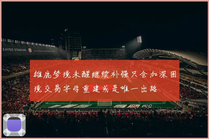 雄鹿梦境未醒继续补强只会加深困境交易字母重建或是唯一出路